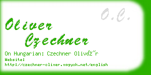 oliver czechner business card